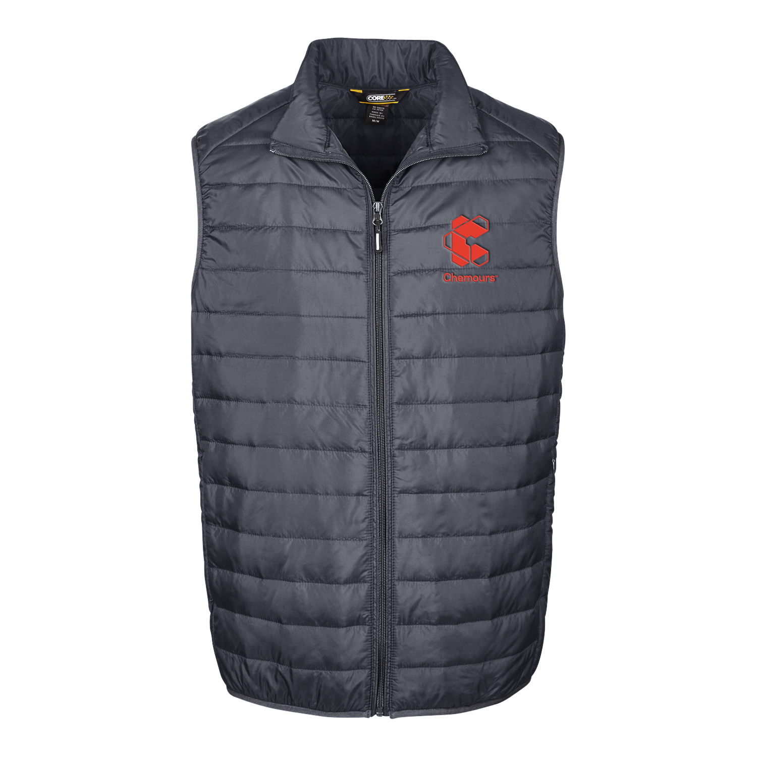 Core 365 Men's Prevail Packable Puffer Vest w/ Vertical Logo